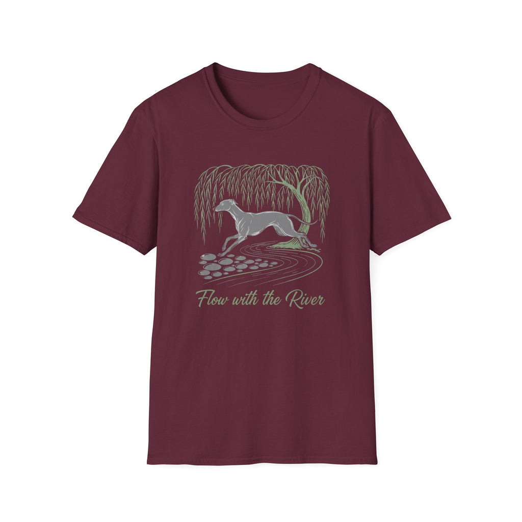 Flow With The River Greyhound T-Shirt