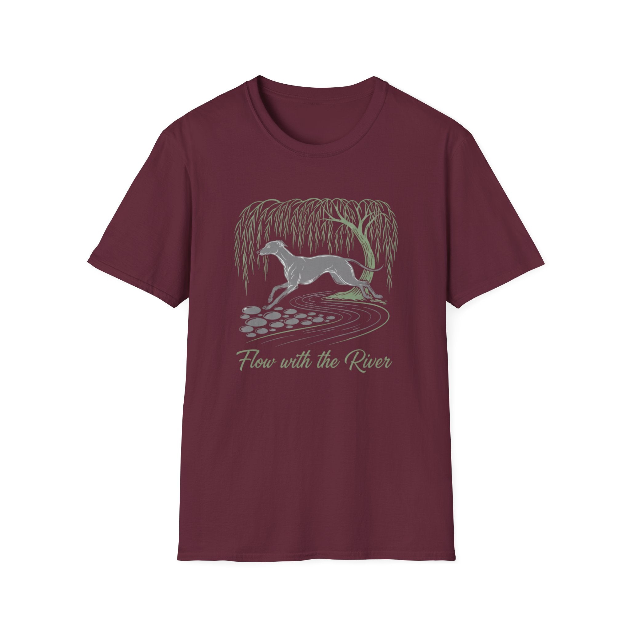 Flow With The River Greyhound T-Shirt