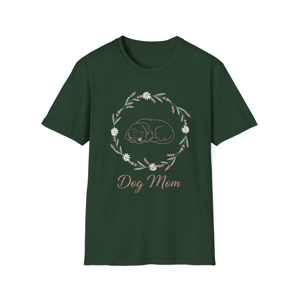 Dog Mom Botanical Wreath T-Shirt