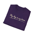 My Dog Is My Home Script T-Shirt