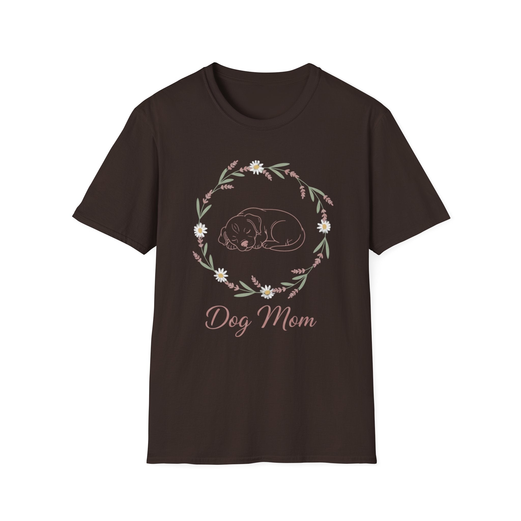 Dog Mom Botanical Wreath T-Shirt
