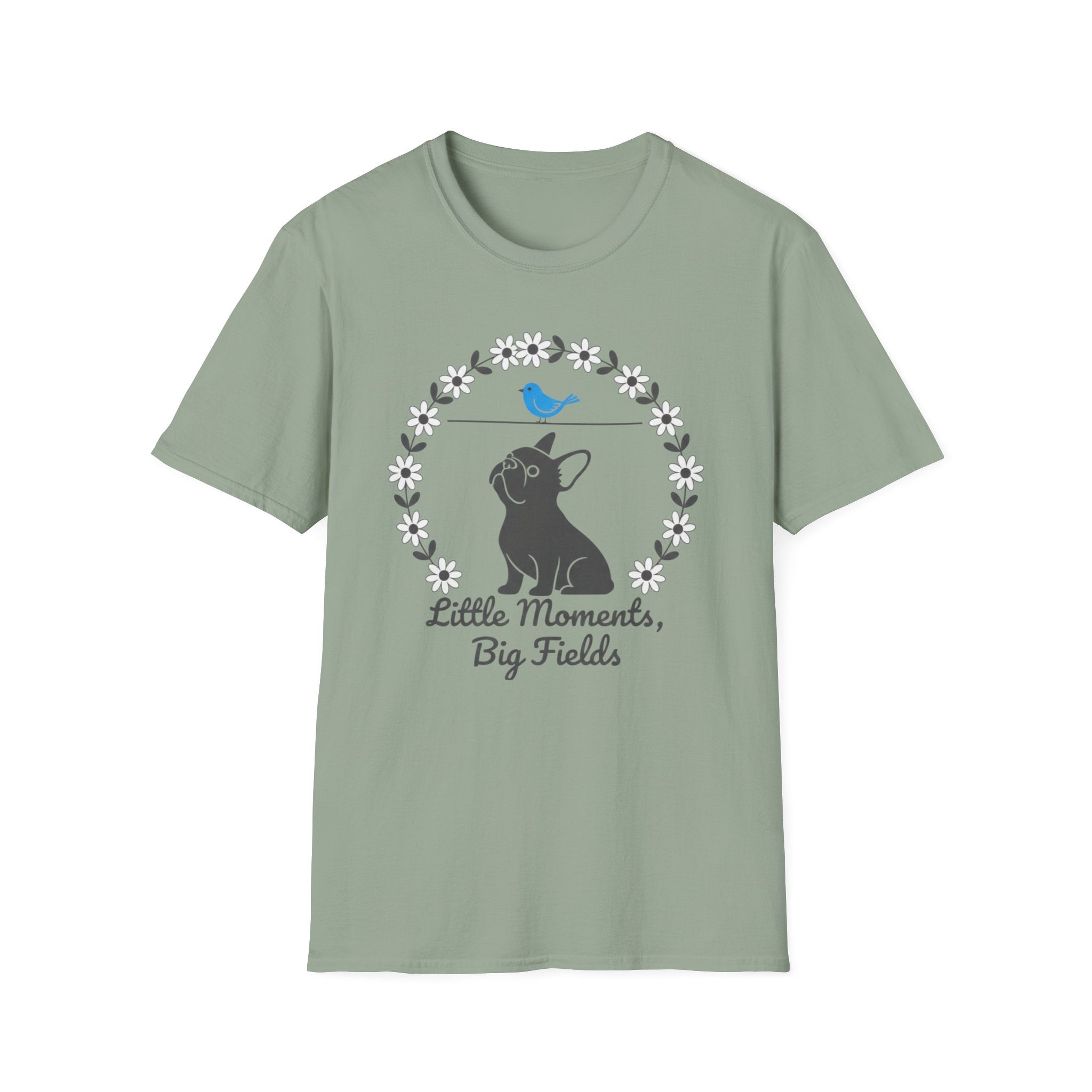 Little Moments, Big Fields French Bulldog T-Shirt