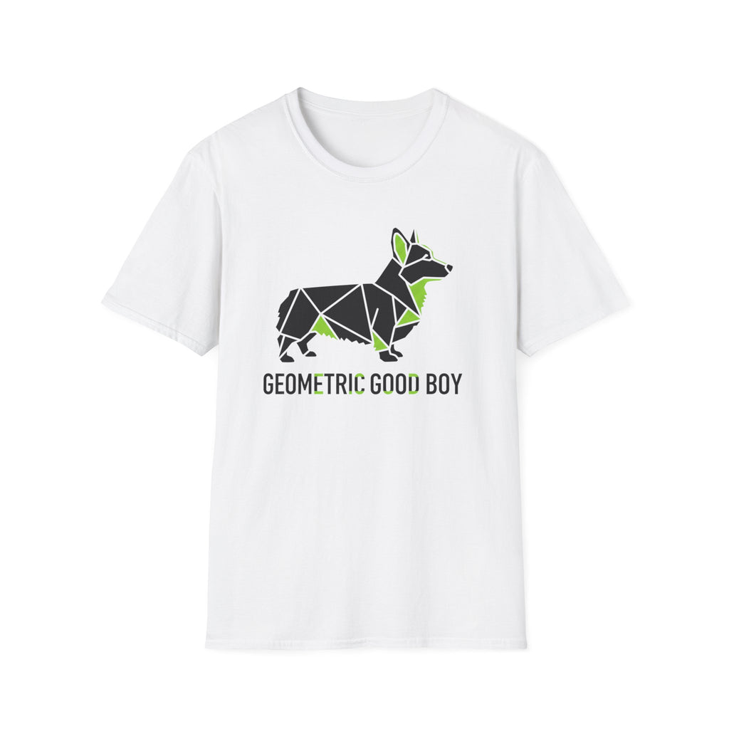 Geometric Good Boy Corgi T-Shirt