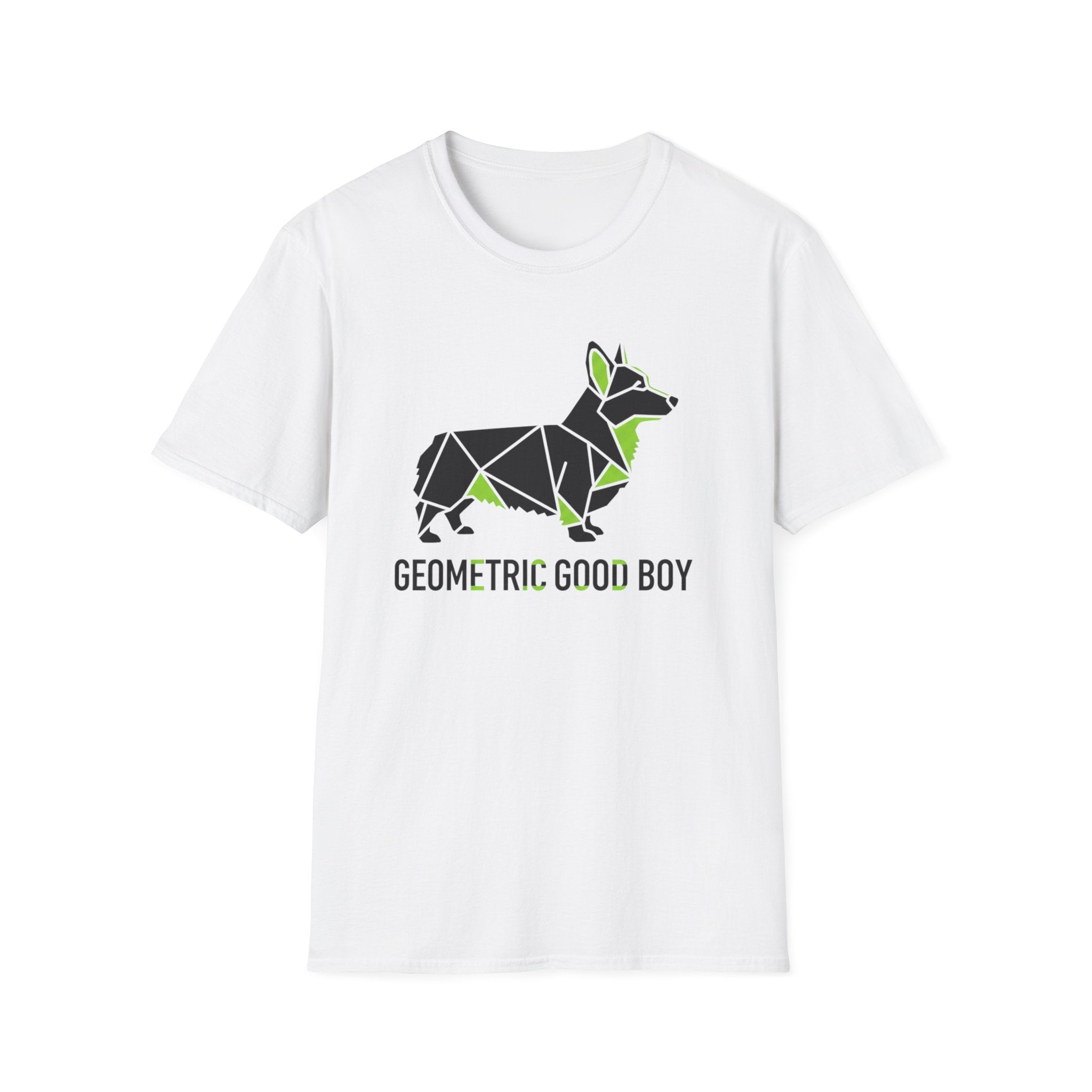 Geometric Good Boy Corgi T-Shirt