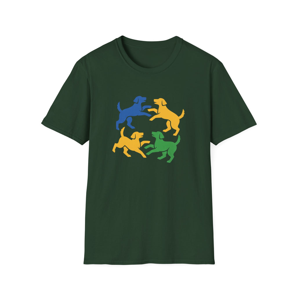 Four Dogs Playing T-Shirt