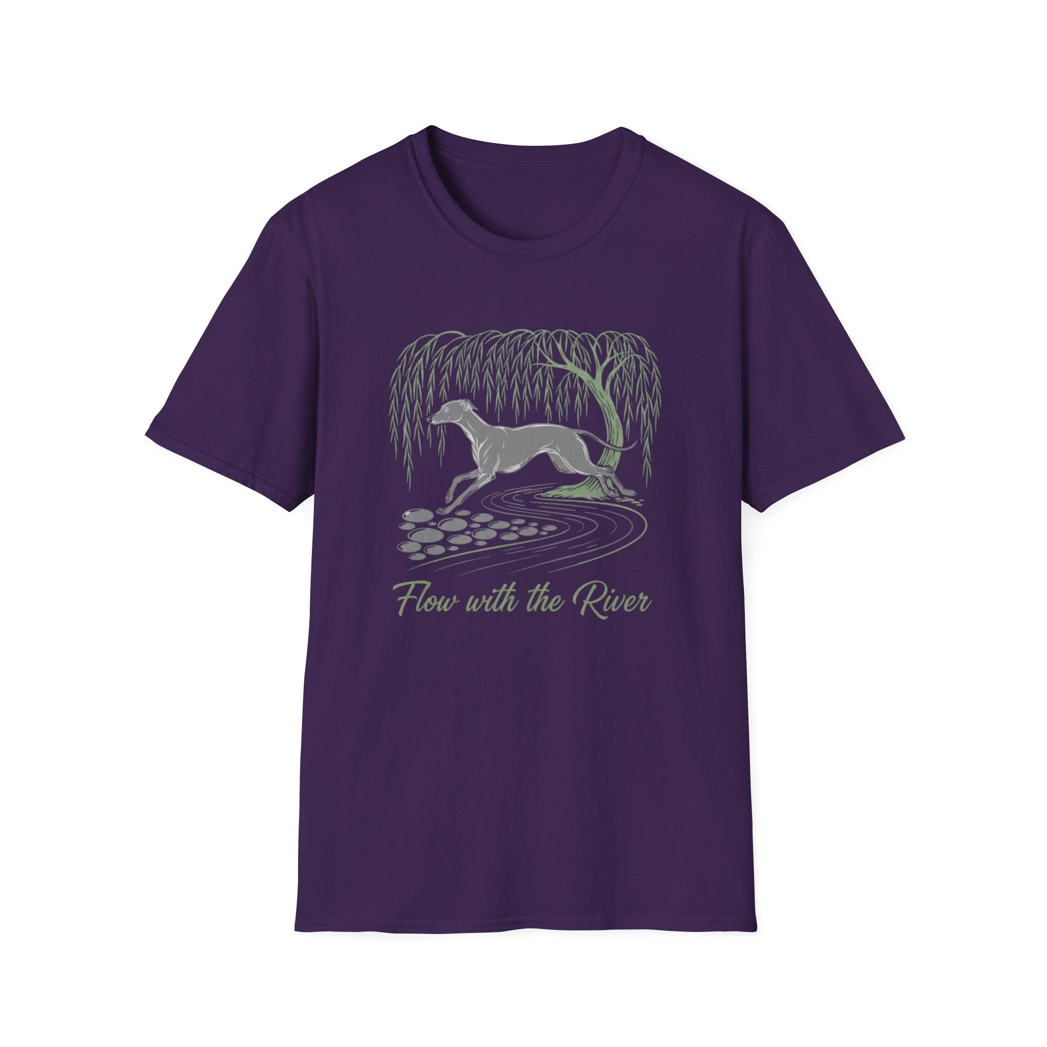 Flow With The River Greyhound T-Shirt