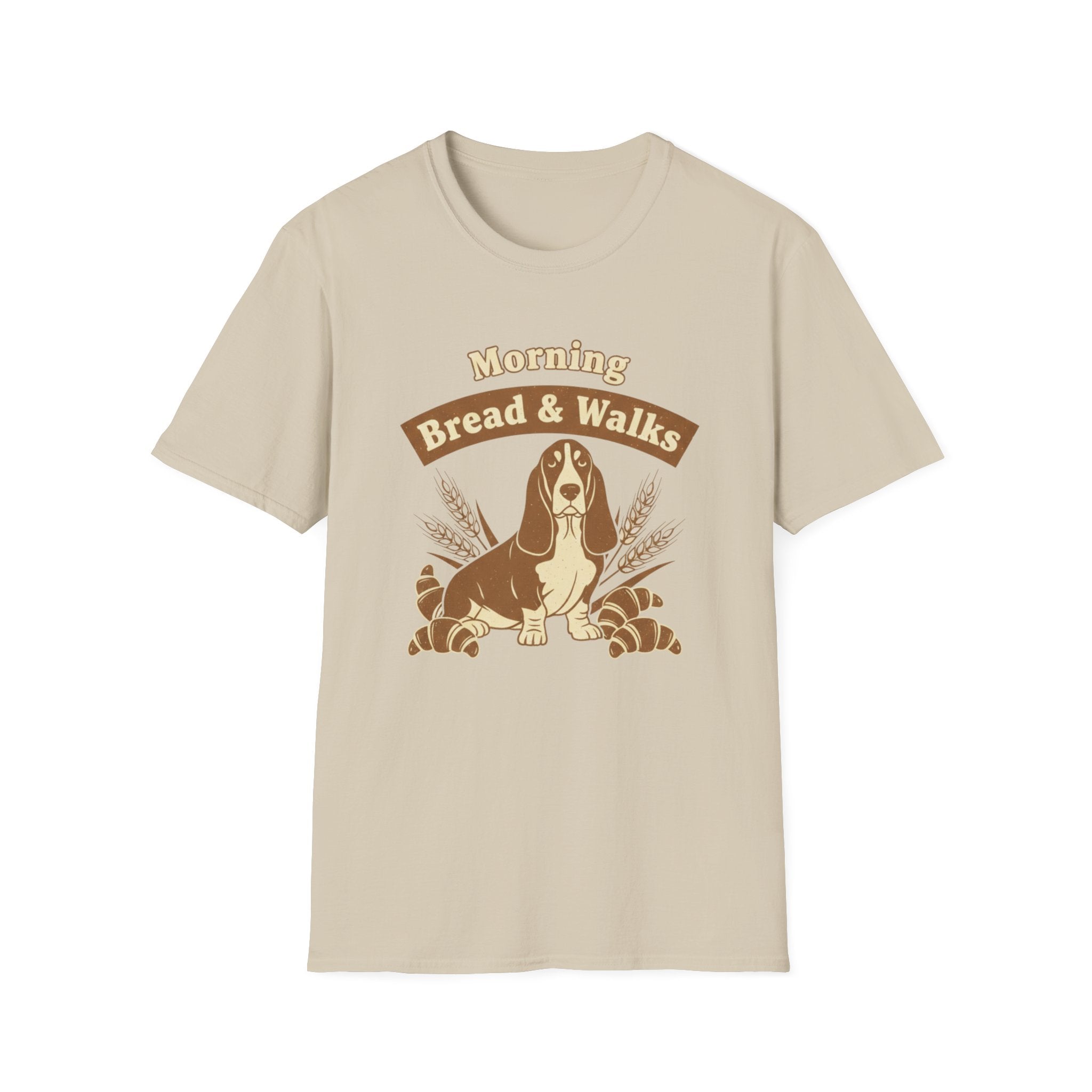 Morning Bread and Walks Basset Hound T-Shirt