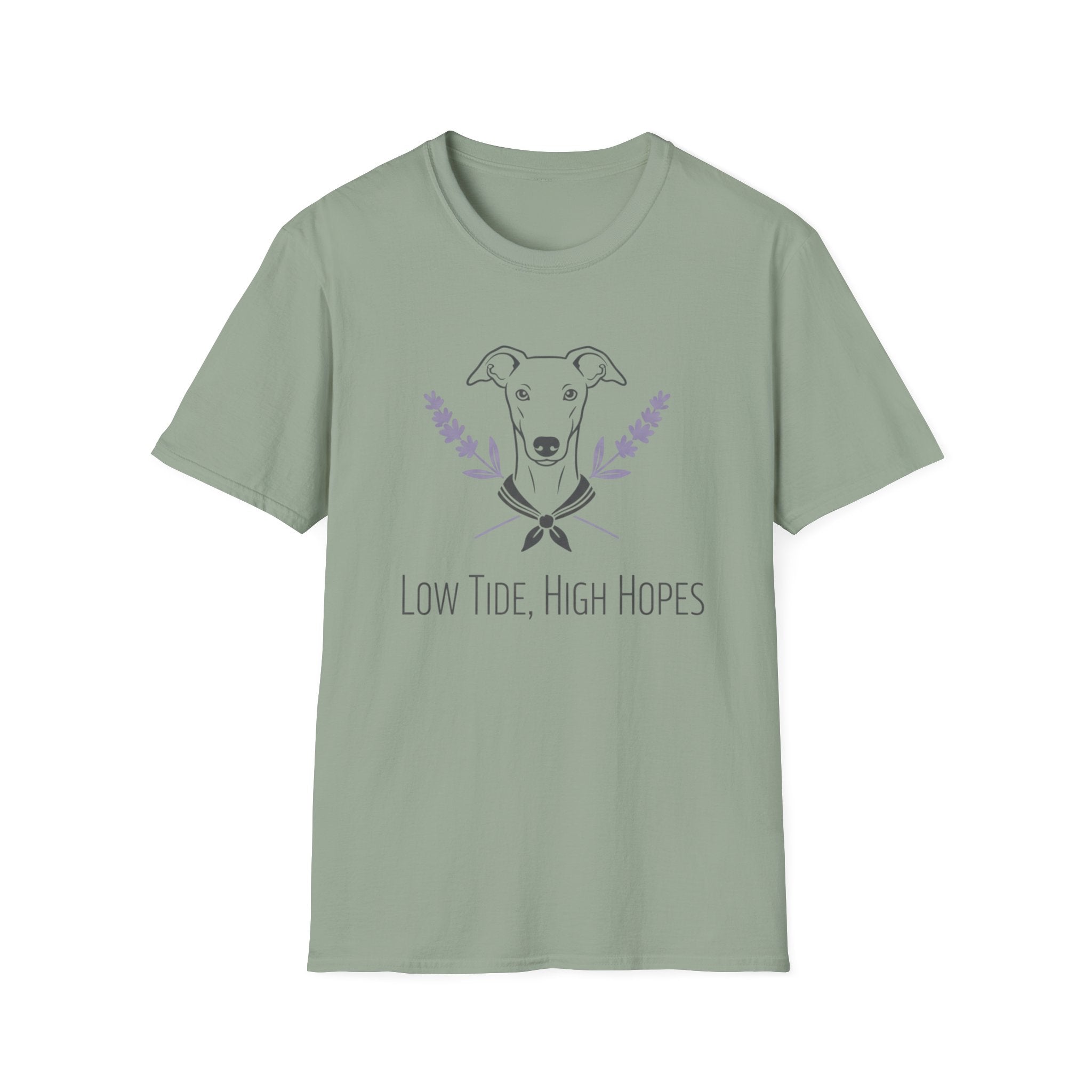 Low Tide.  High Hopes Greyhound T-Shirt