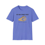 My Dog Comes First Hand Heart T-Shirt