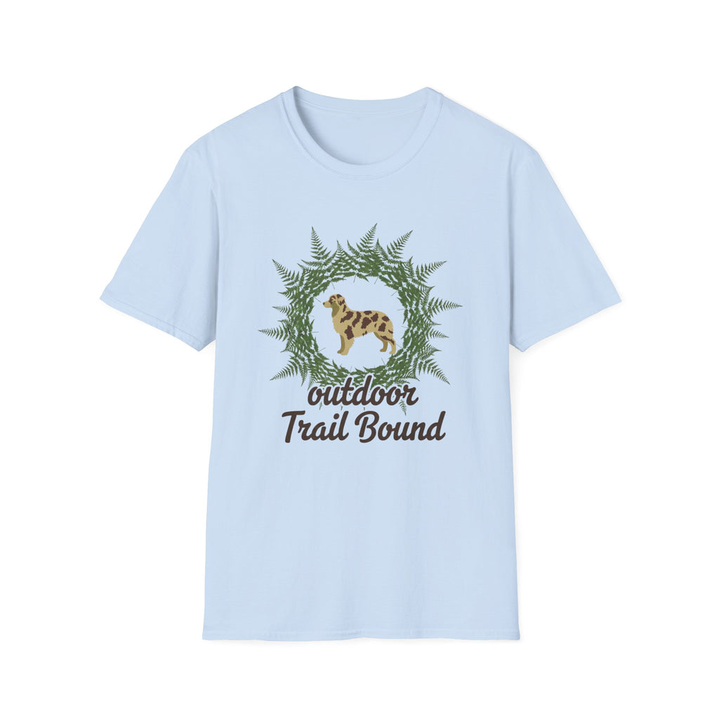 Outdoor Trail Bound Australian Shepherd T-Shirt