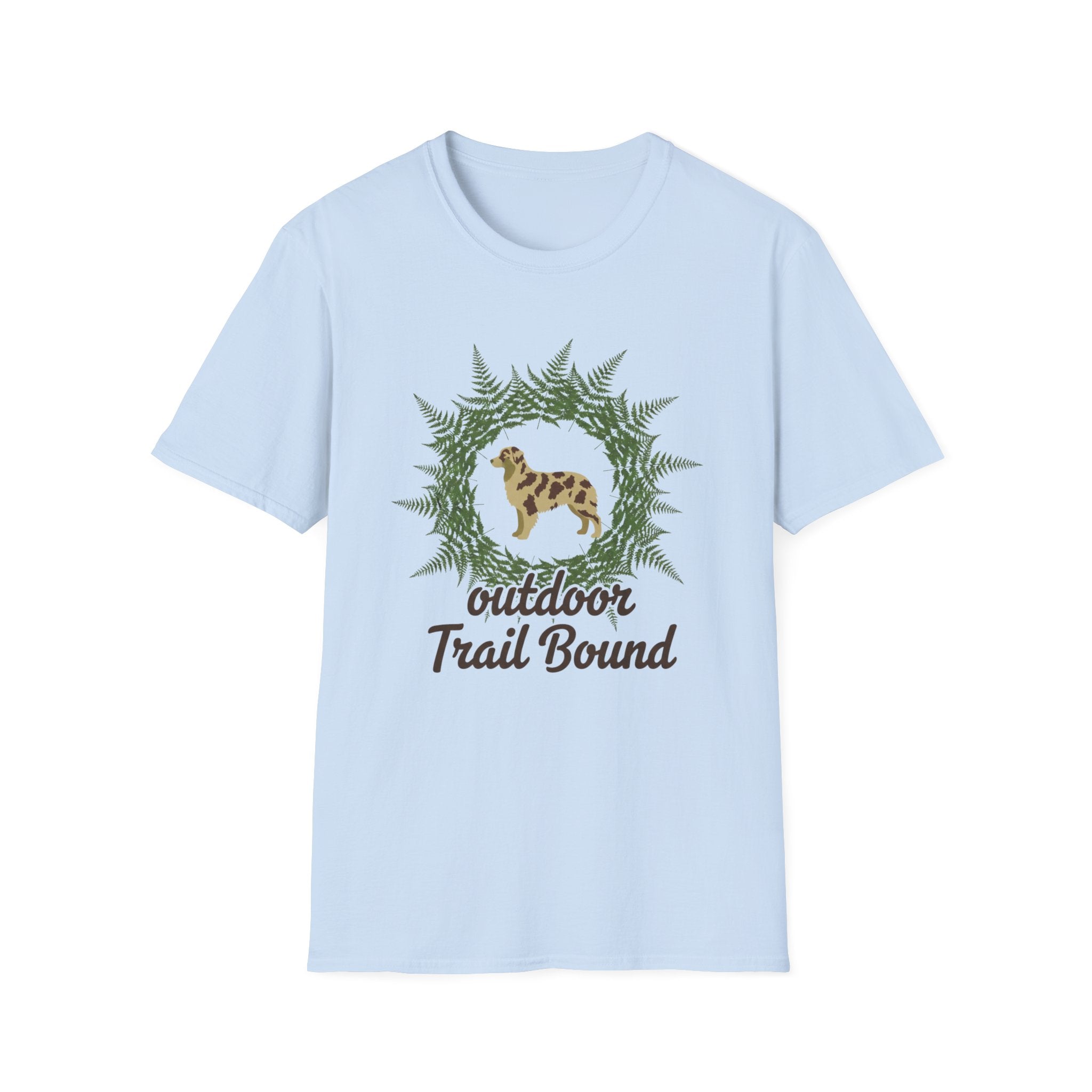 Outdoor Trail Bound Australian Shepherd T-Shirt
