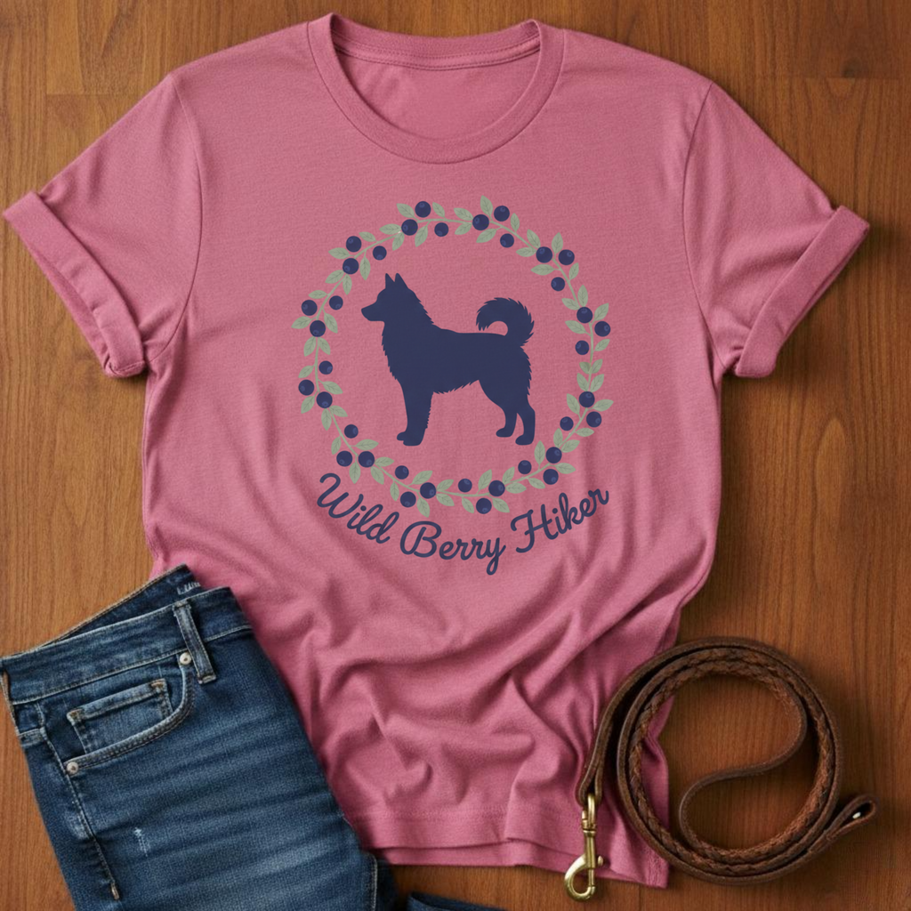 Wild Berry Hiker Akita T-Shirt