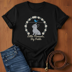Little Moments, Big Fields French Bulldog T-Shirt — lifestyle shot — Always My Dog