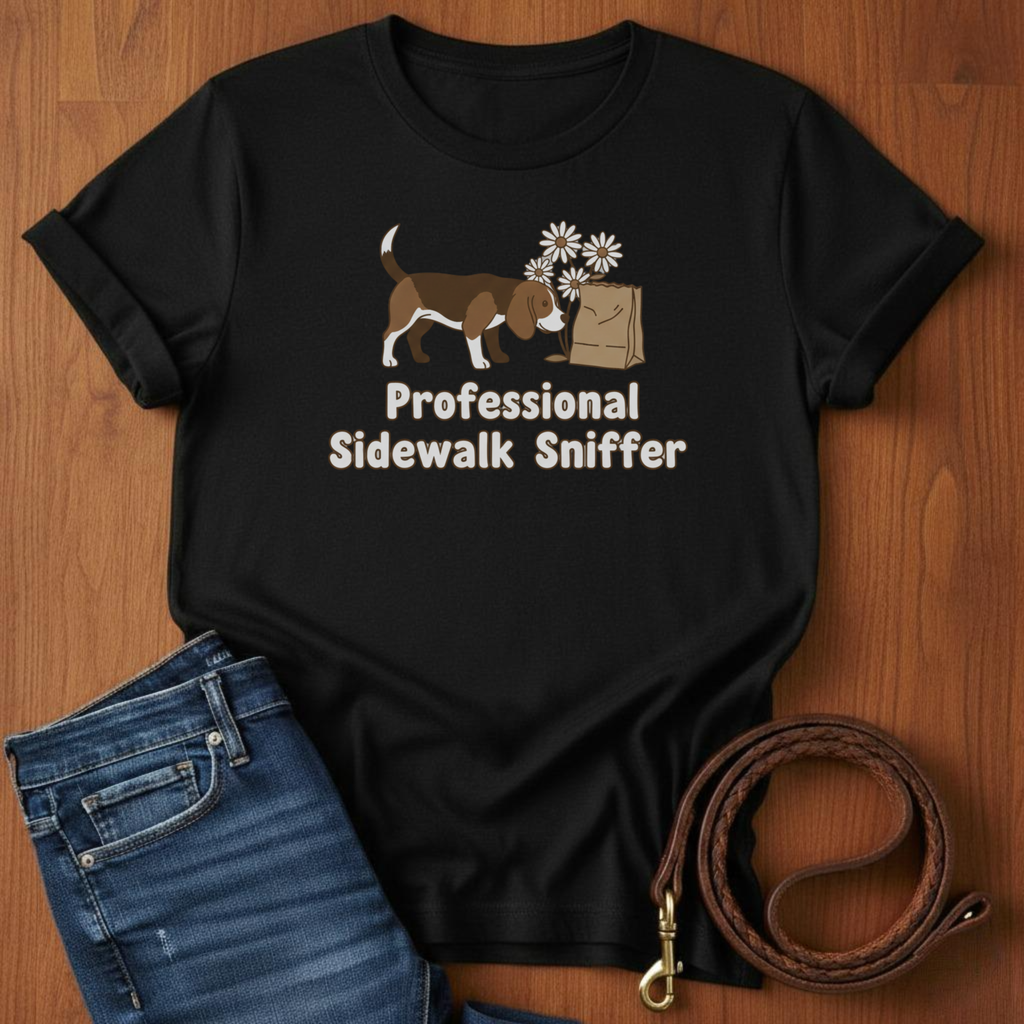 Professional Sidewalk Sniffer Beagle T-Shirt