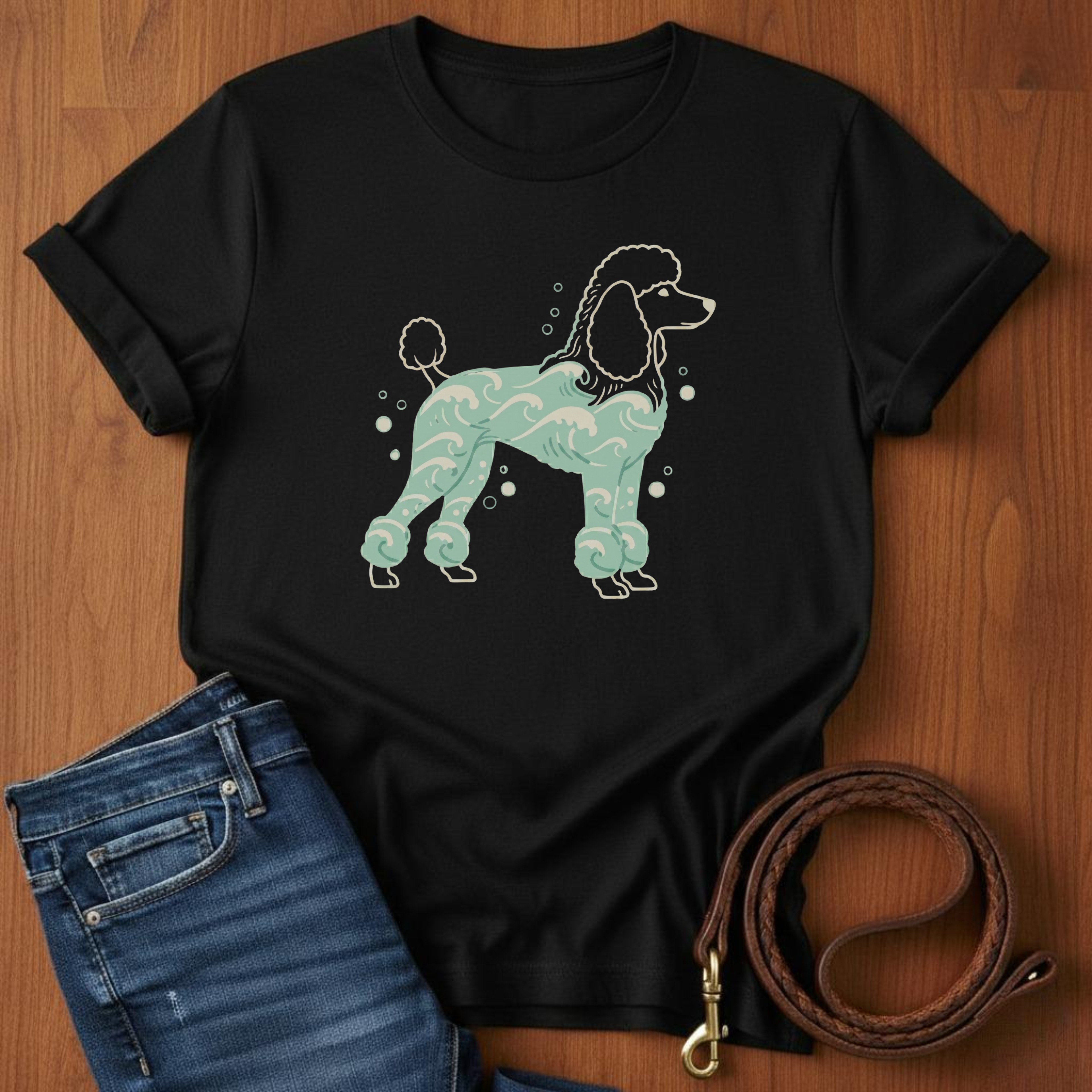 Poodle and Waves T-Shirt