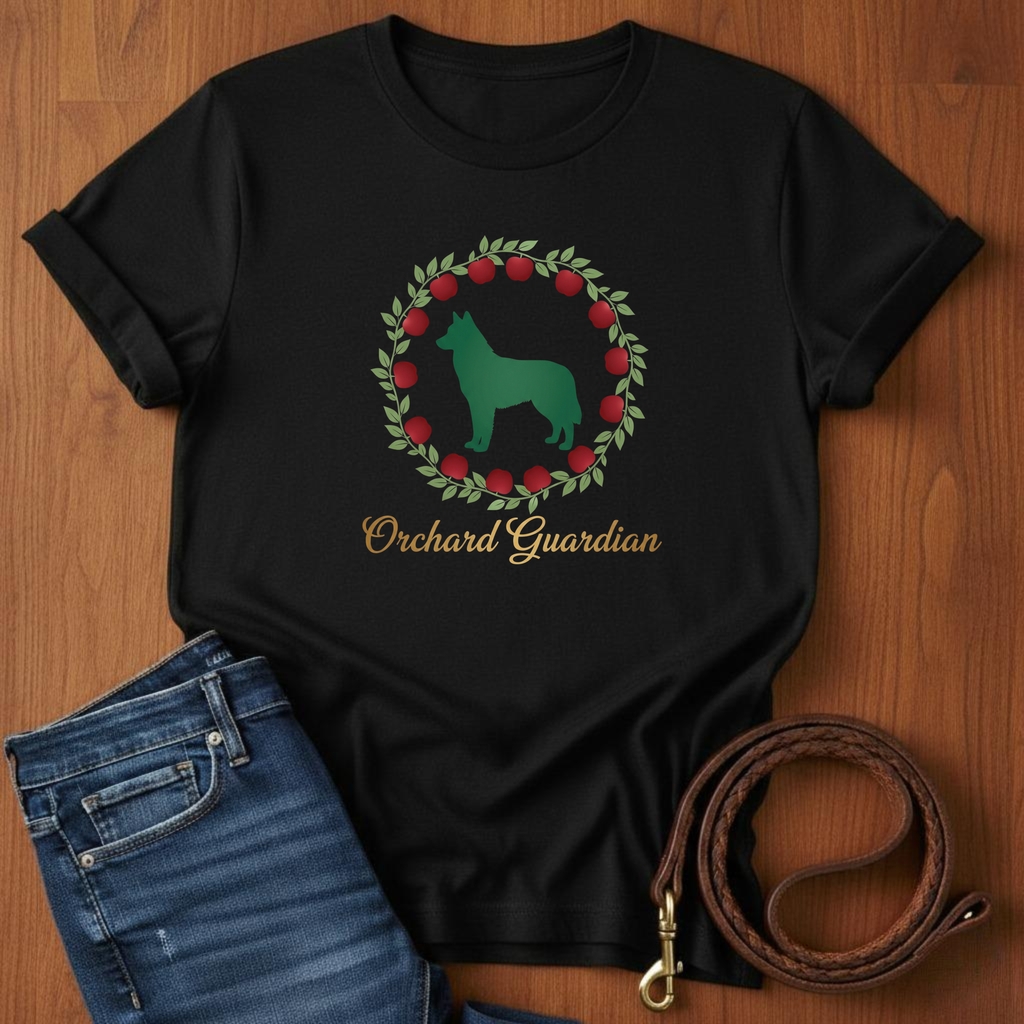 Orchard Guardian T-Shirt — lifestyle shot — Always My Dog