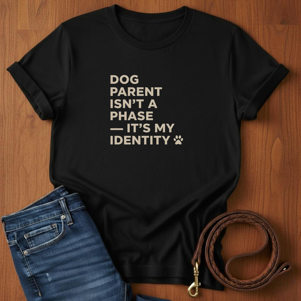 Dog Parent Isn't A Phase T-Shirt — lifestyle shot — Always My Dog