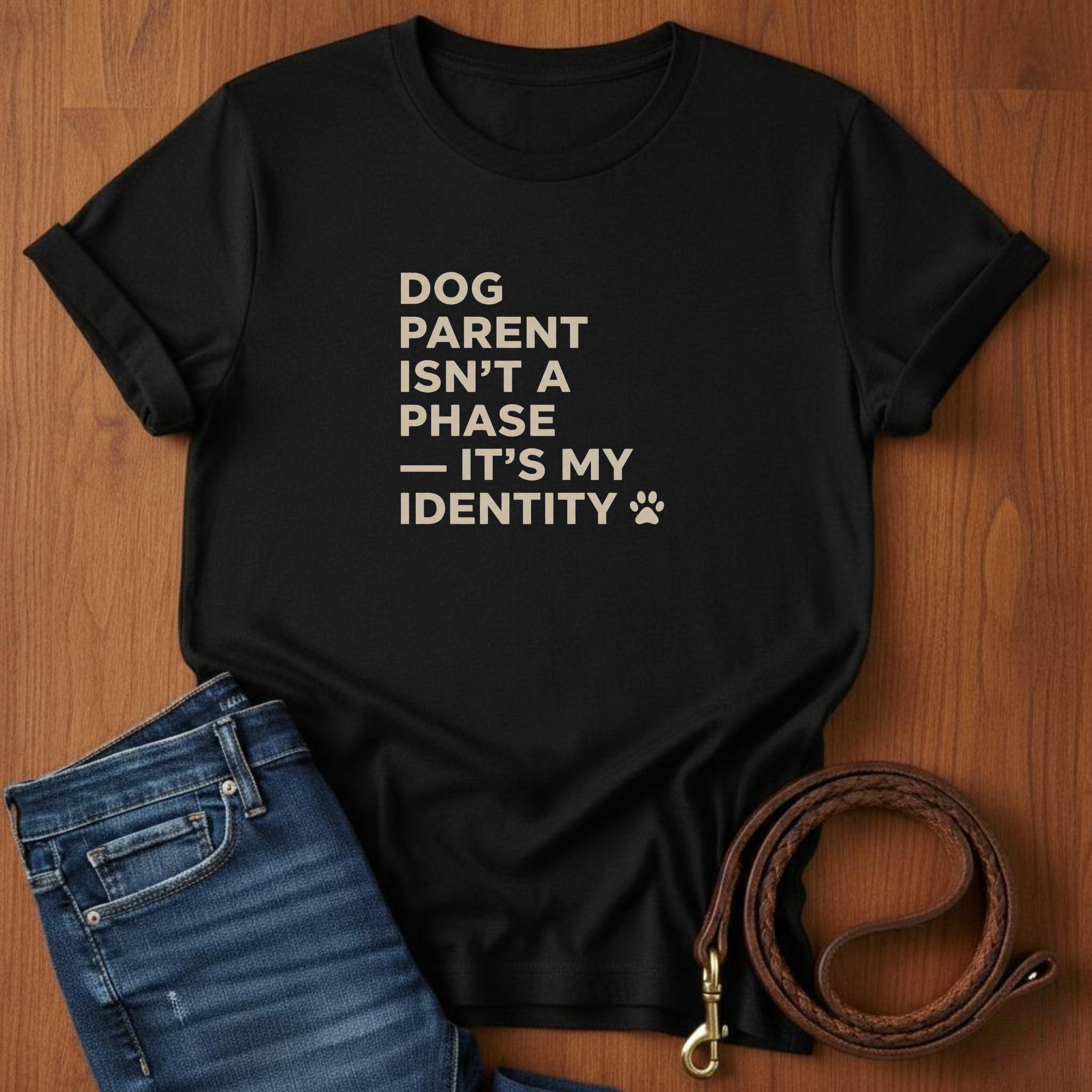 Dog Parent Isn't A Phase T-Shirt — lifestyle shot — Always My Dog