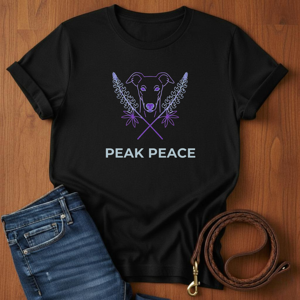 Peace, Love, And Paws Greyhound T-Shirt