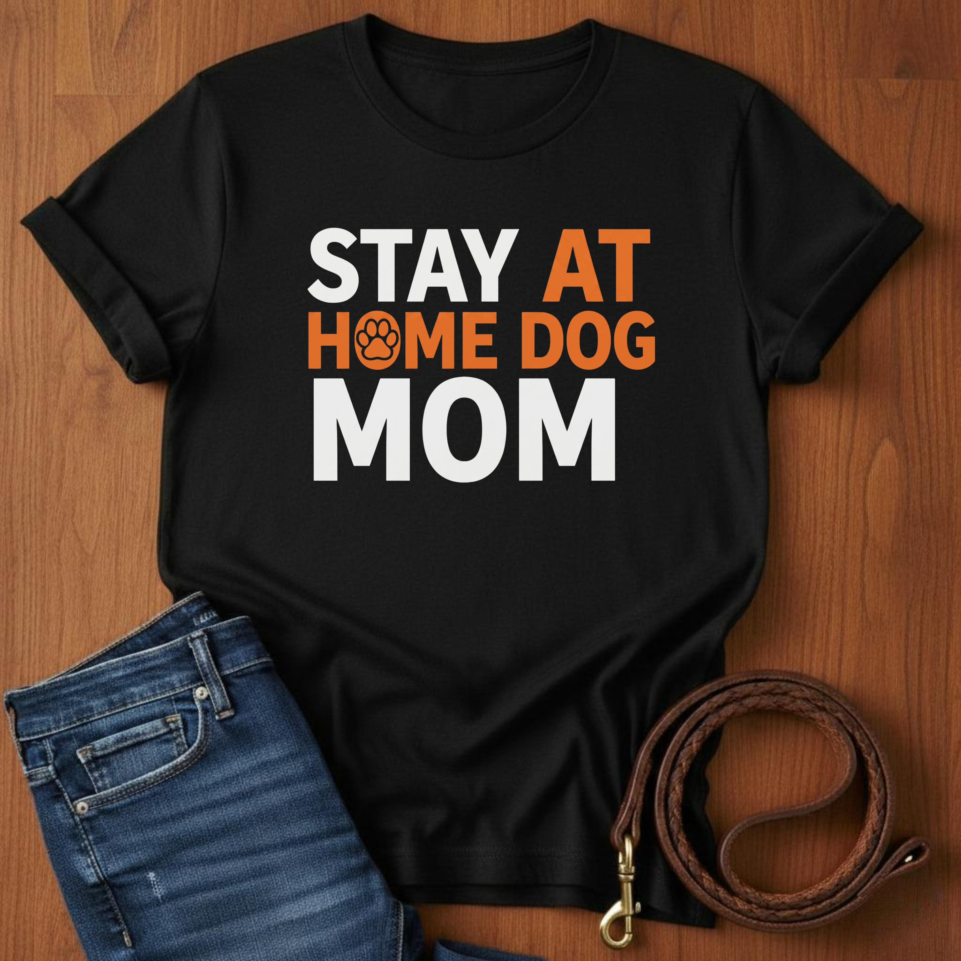 Stay At Home Dog Mom T-Shirt
