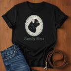 Family First Pug T-Shirt — lifestyle shot — Always My Dog