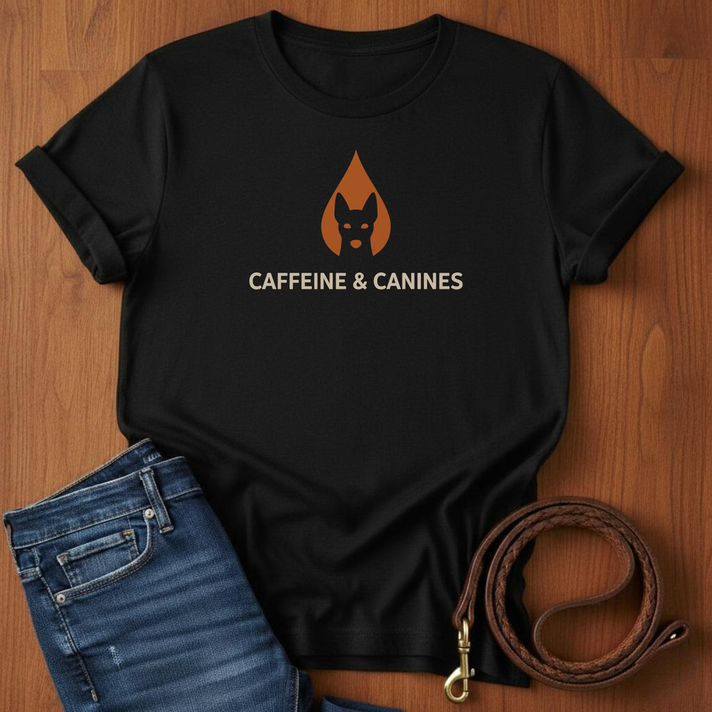 Caffeine and Canines T-Shirt