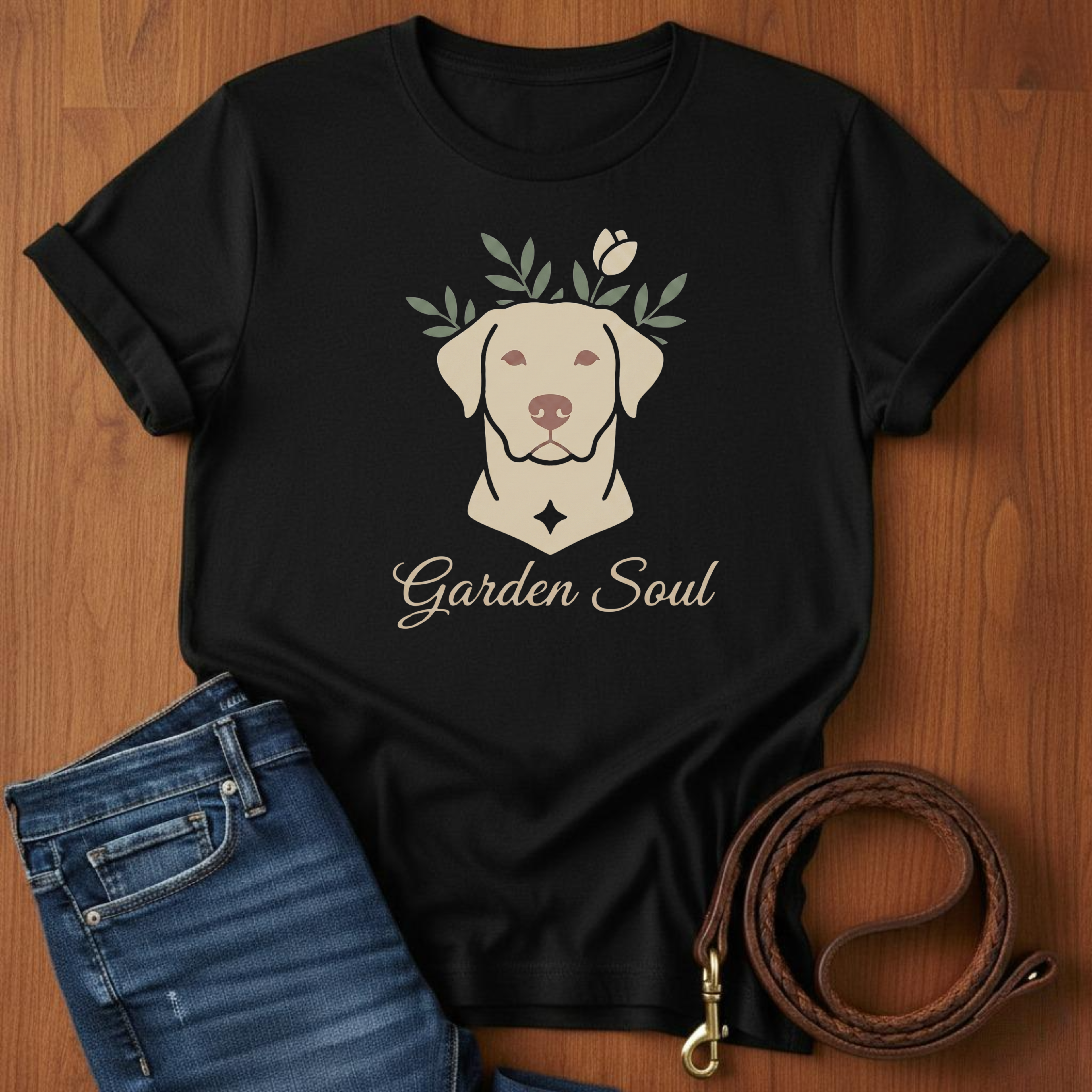 Garden Soul Labrador Retriever T-Shirt — lifestyle shot — Always My Dog
