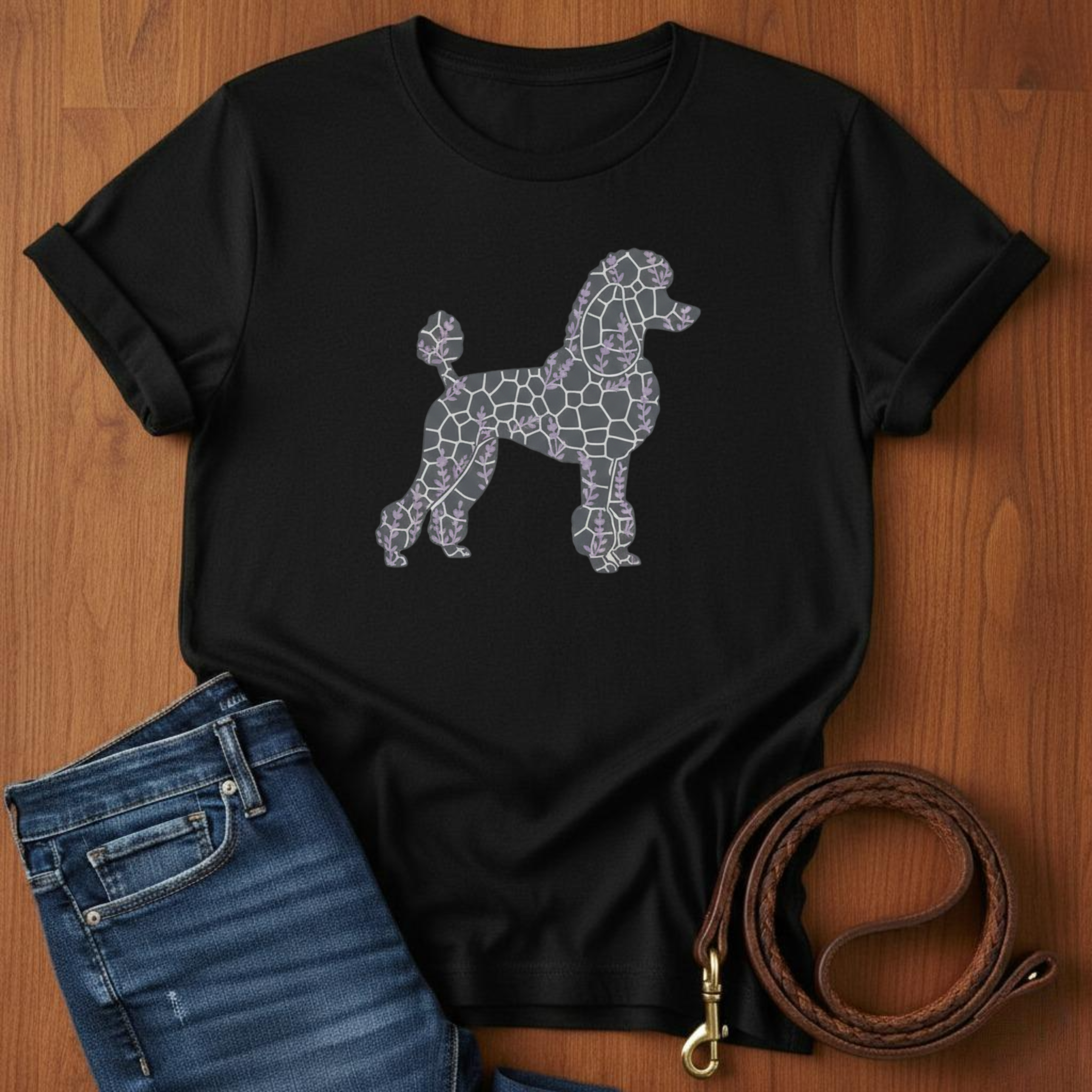 Cobblestone Poodle T-Shirt