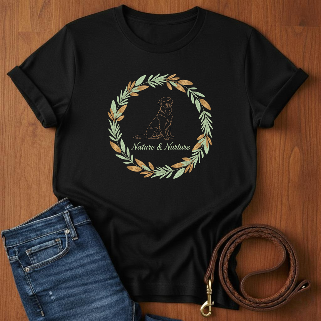 Nature And Nurture T-Shirt — close-up — Always My Dog