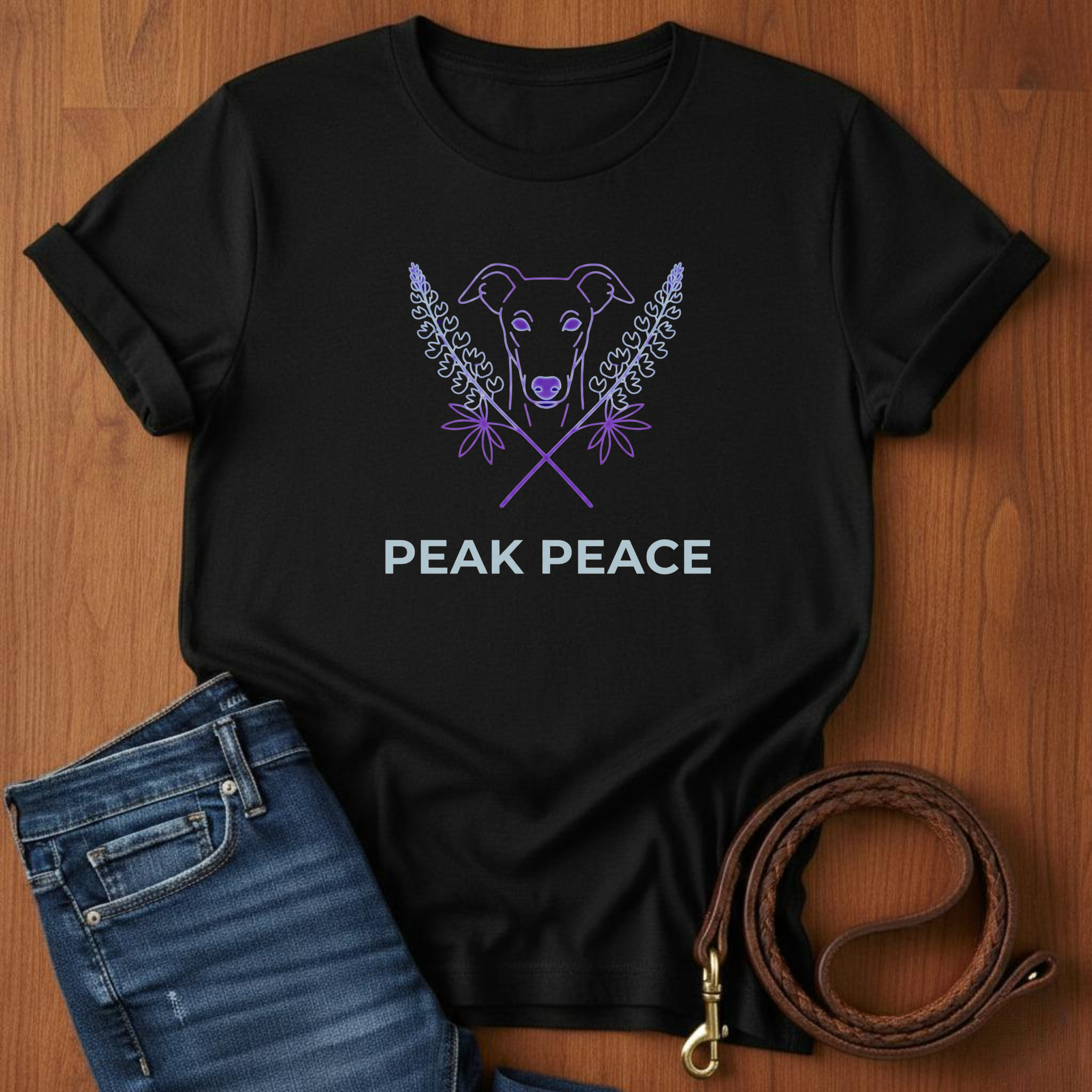 Peak Peace Greyhound T-Shirt