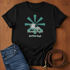 Morning People And Their Dogs T-Shirt — lifestyle shot — Always My Dog