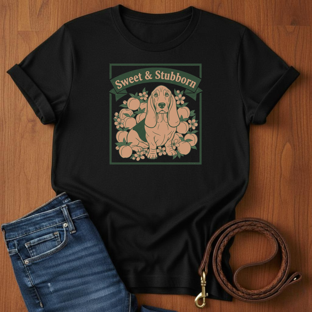 Sweet and Stubborn Basset Hound T-Shirt