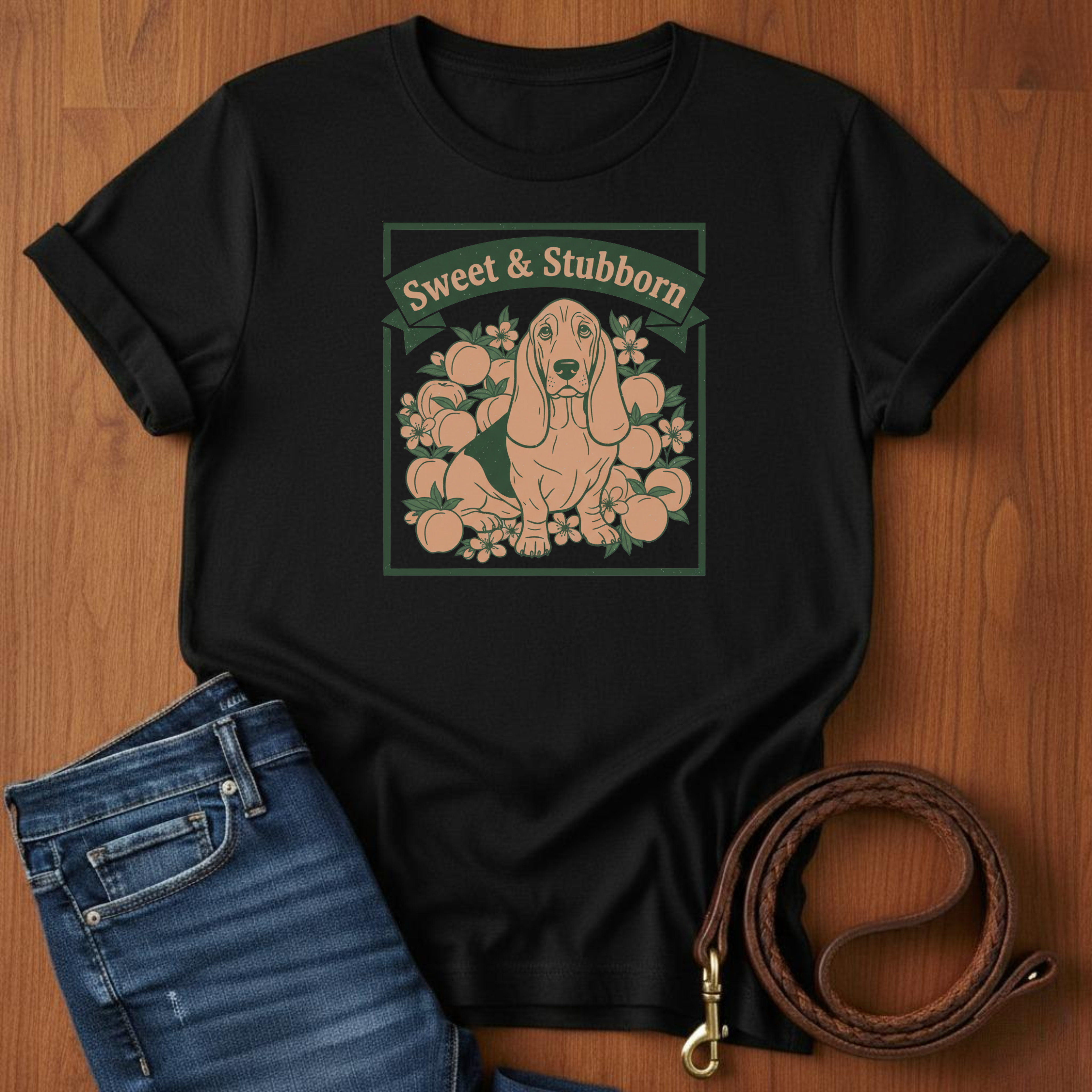 Sweet and Stubborn Basset Hound T-Shirt