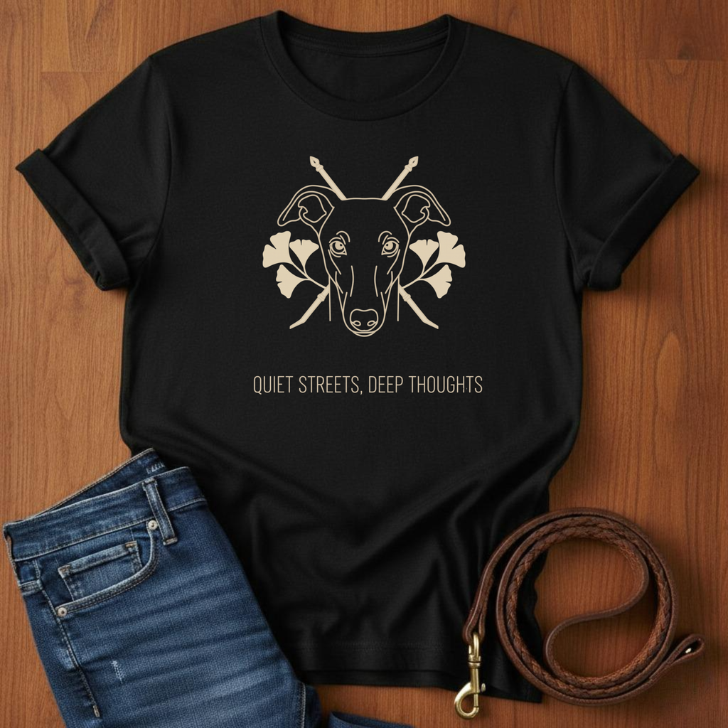 Quiet Street. Deep Thoughts Greyhound T-Shirt