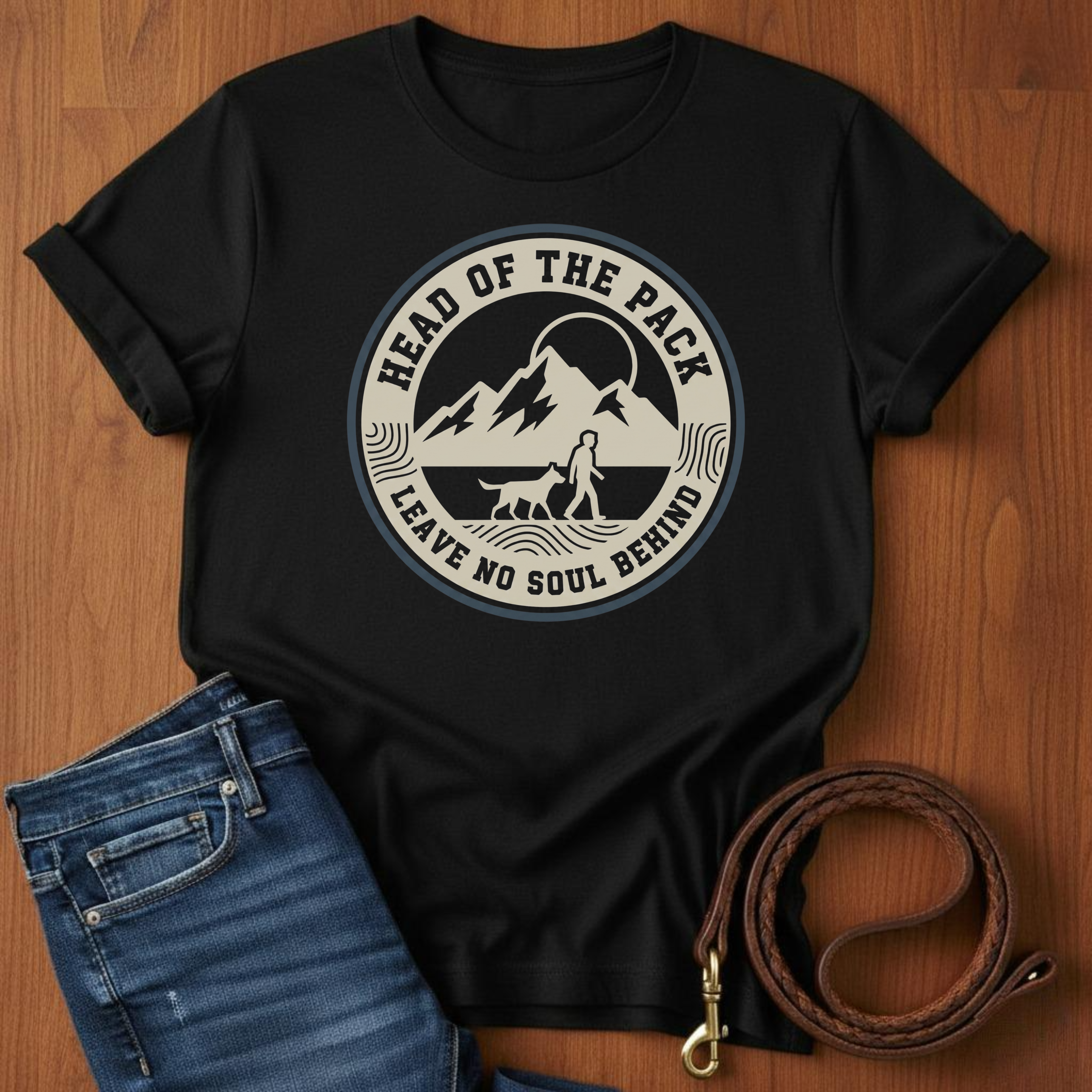 Head of the Pack T-Shirt — lifestyle shot — Always My Dog