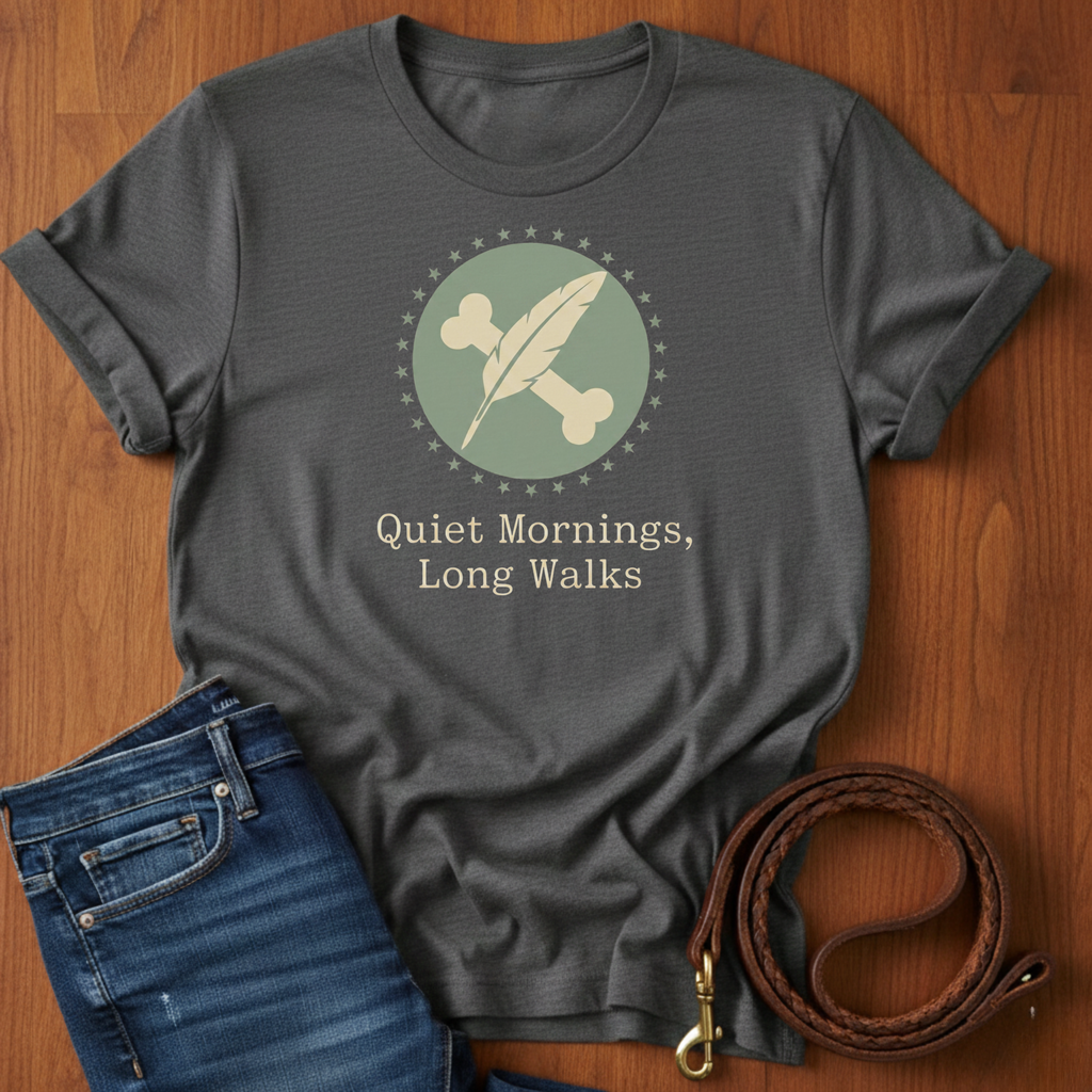 Quiet Mornings.  Long Walks T-Shirt