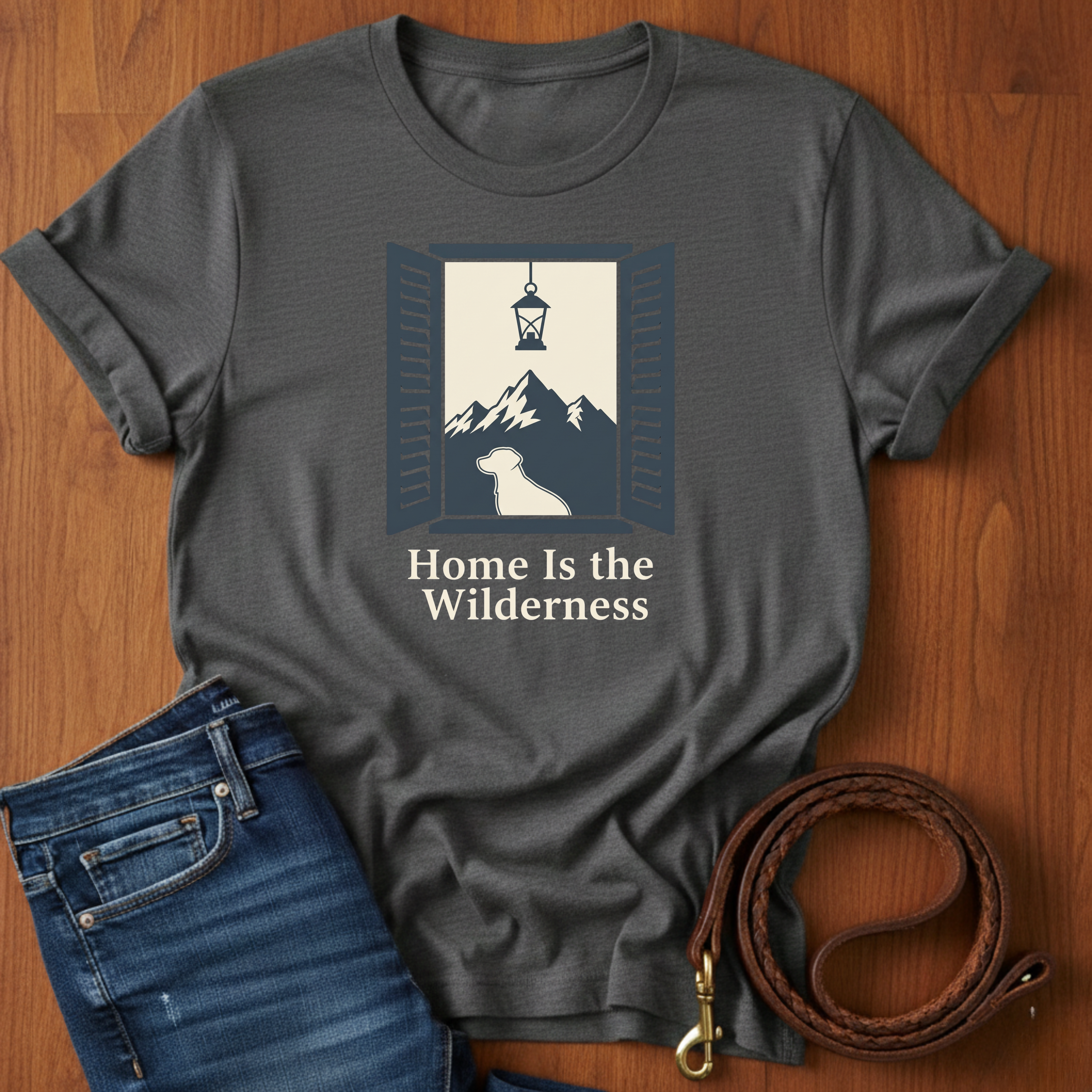 Home is the Wilderness T-Shirt — dog lover t-shirt by Always My Dog