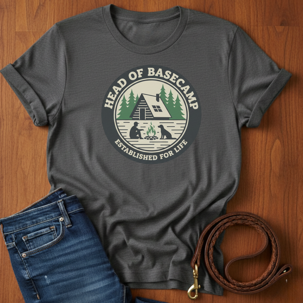 Head of Basecamp T-Shirt — detail view — Always My Dog