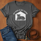 My Dog Is My Home Pitbull T-Shirt — detail view — Always My Dog