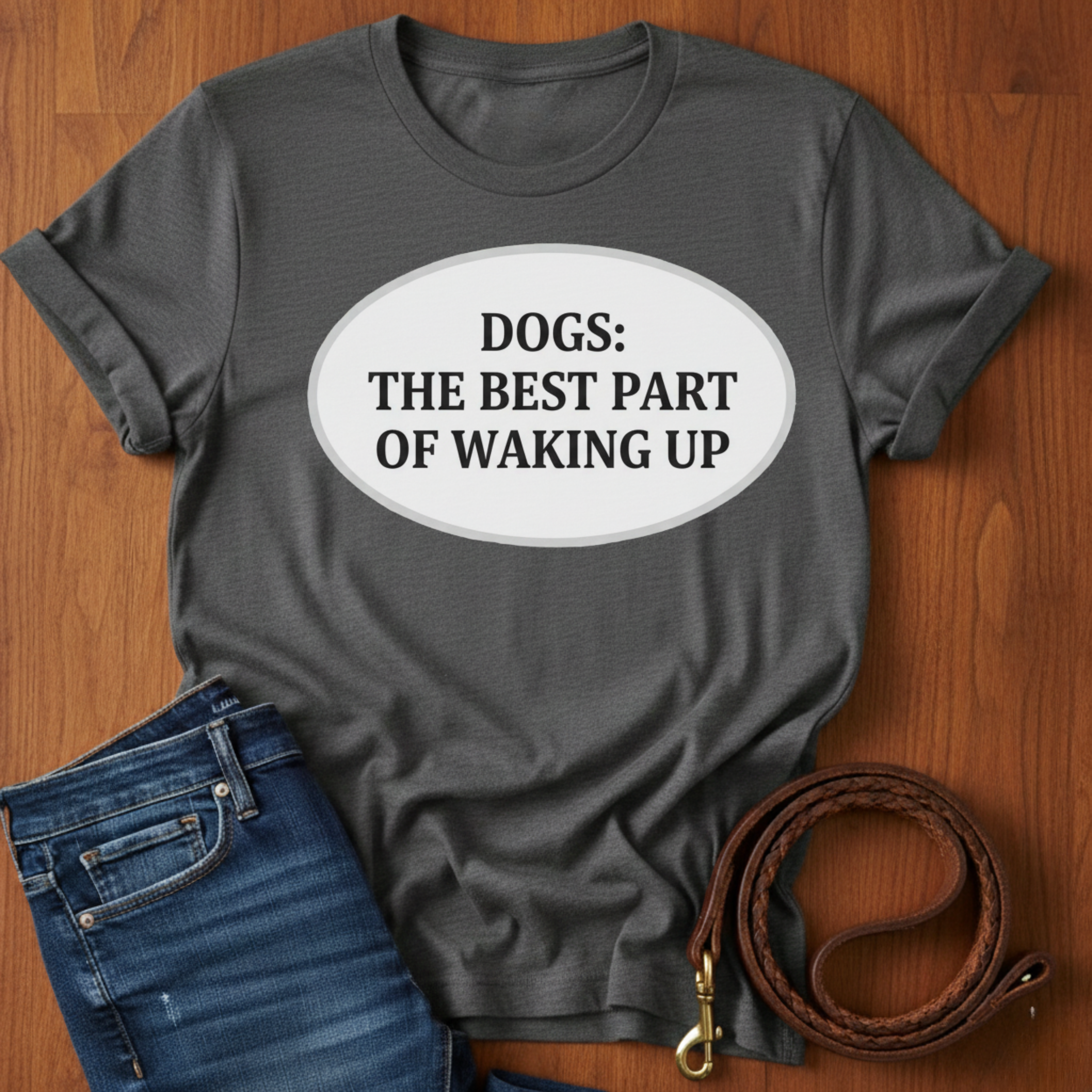 The Best Part Of Waking Up T-Shirt — dog lover t-shirt by Always My Dog