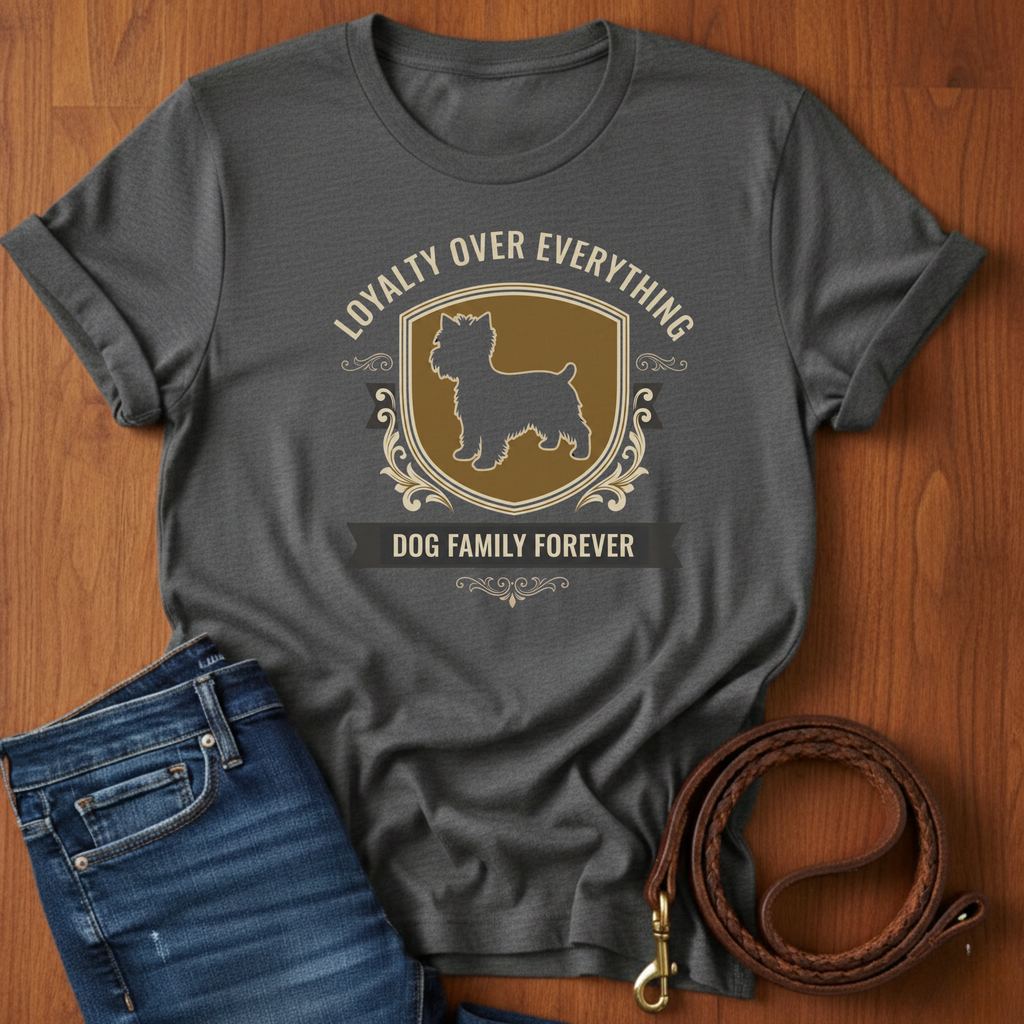 Loyalty Over Everything Yorkshire Terrier T-Shirt — Yorkshire Terrier lover t-shirt by Always My Dog