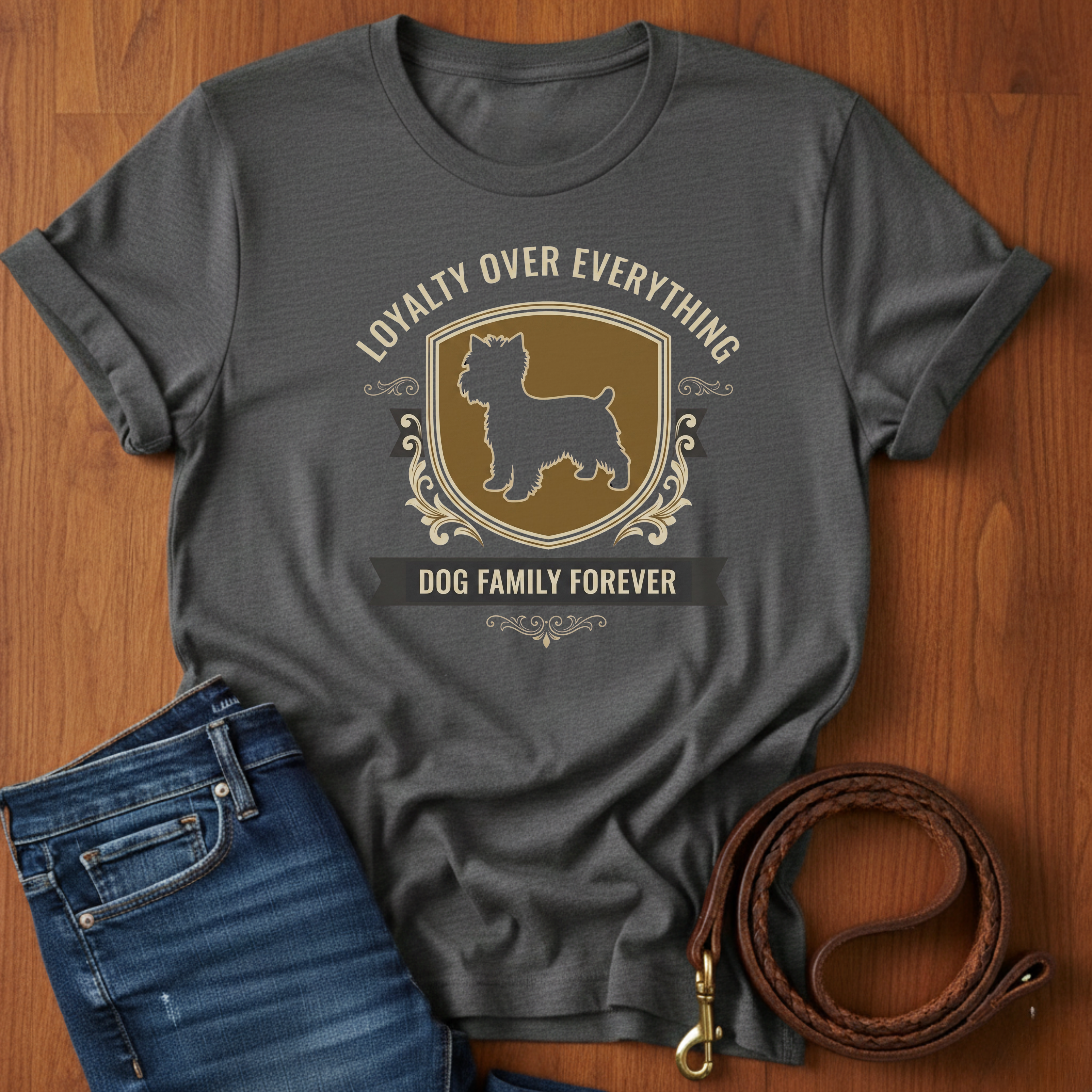 Loyalty Over Everything Yorkshire Terrier T-Shirt — Yorkshire Terrier lover t-shirt by Always My Dog