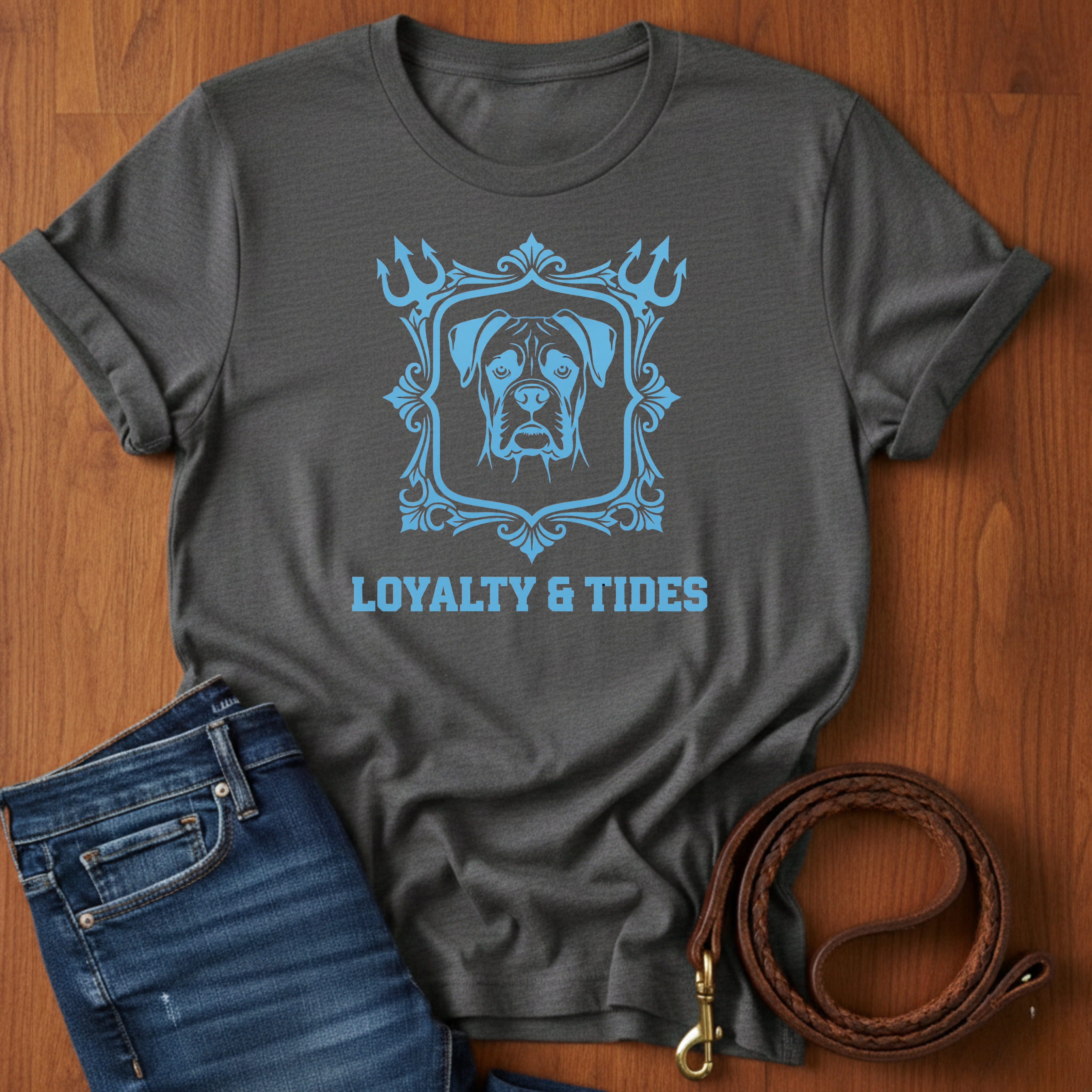 Loyalty and Tides Boxer T-Shirt — Boxer lover t-shirt by Always My Dog