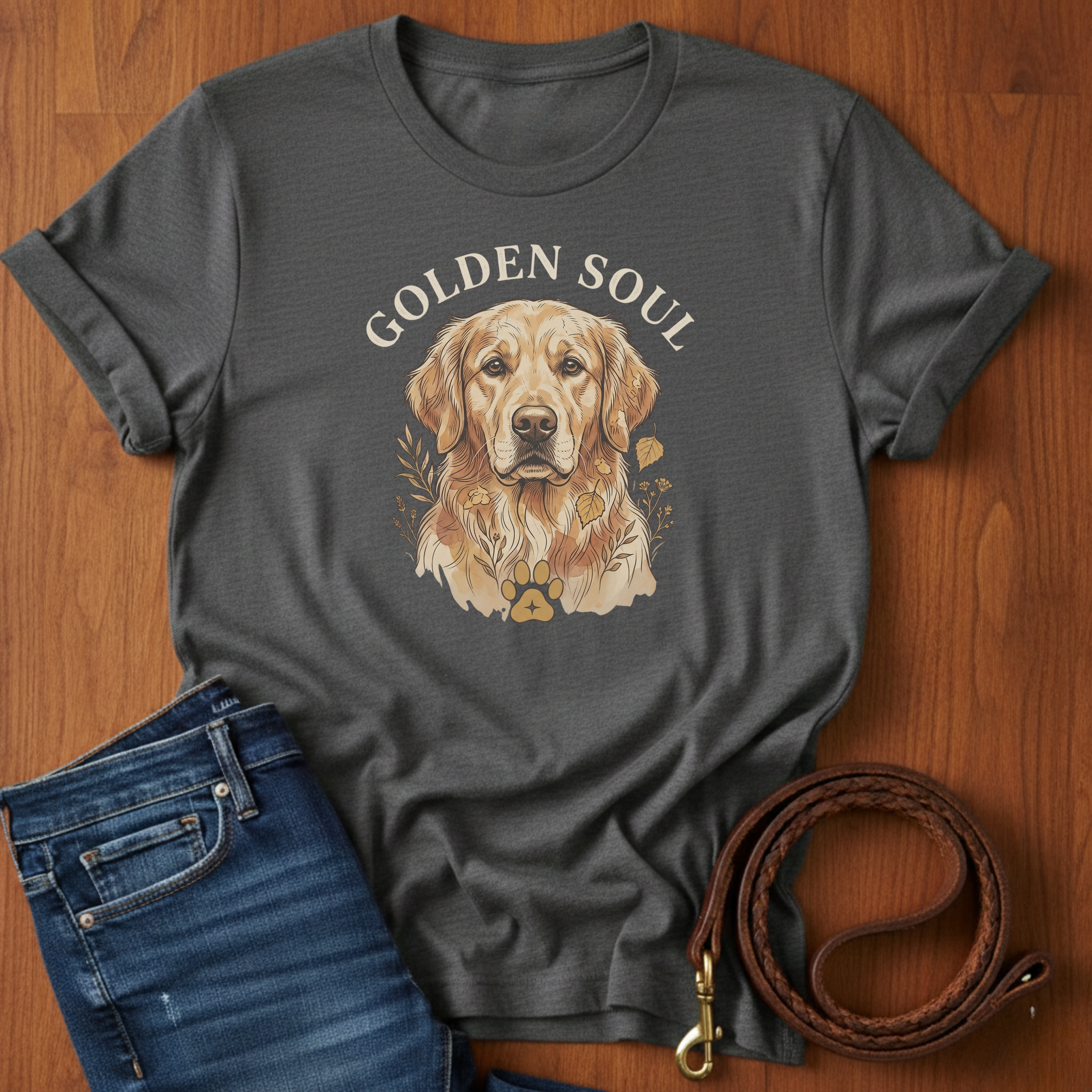 Golden Soul T-Shirt — dog lover t-shirt by Always My Dog