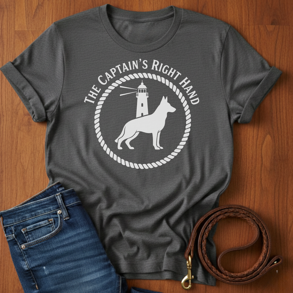 The Captain's Right Hand German Shepherd T-Shirt