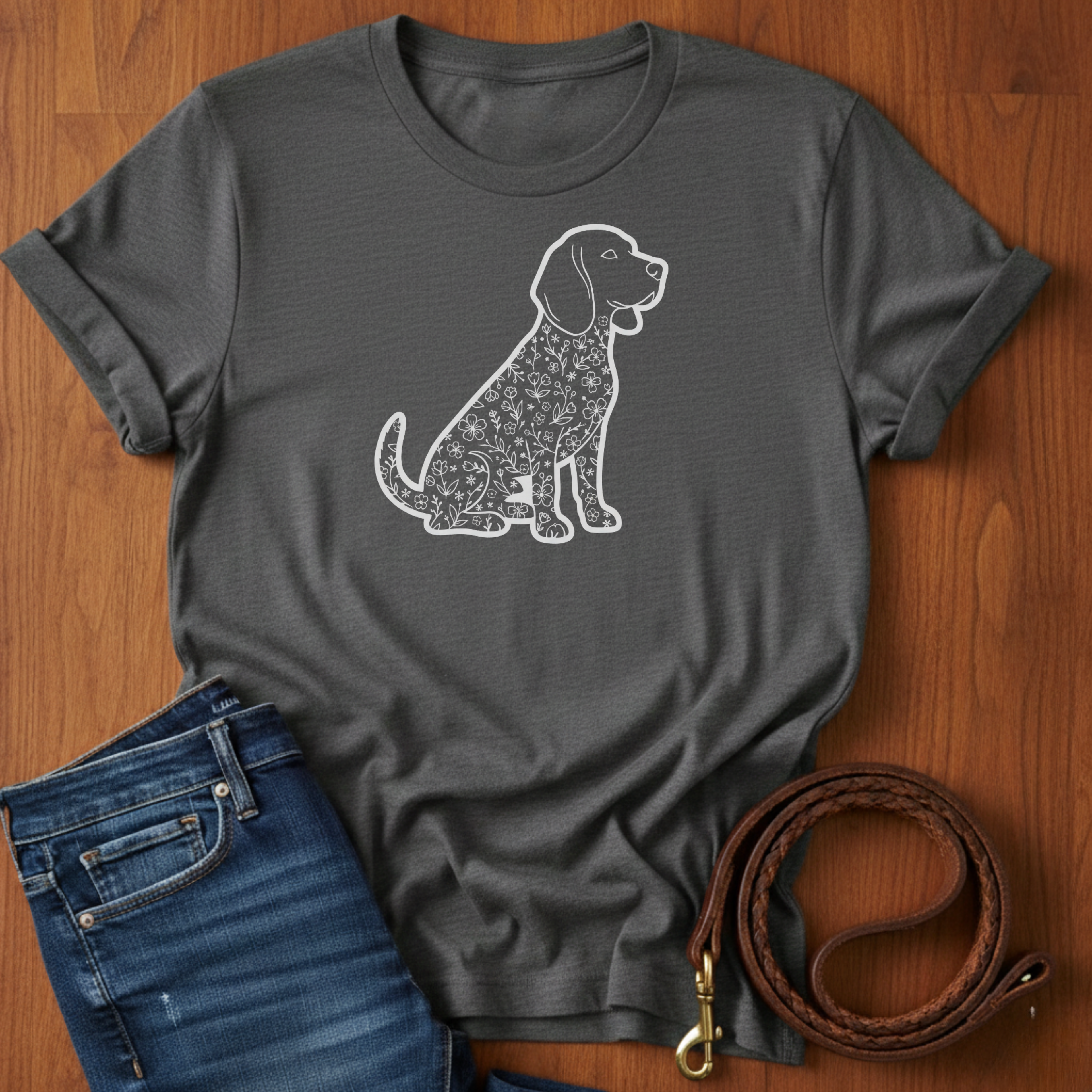 Beagle in Flowers T-Shirt