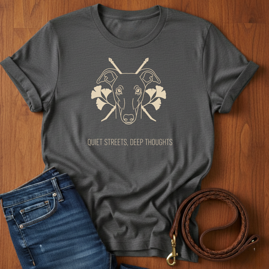 Quiet Street. Deep Thoughts Greyhound T-Shirt