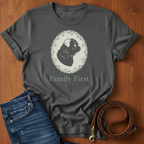Family First Pug T-Shirt — Pug lover t-shirt by Always My Dog