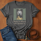 Home Is Where The Anchor Is T-Shirt — detail view — Always My Dog