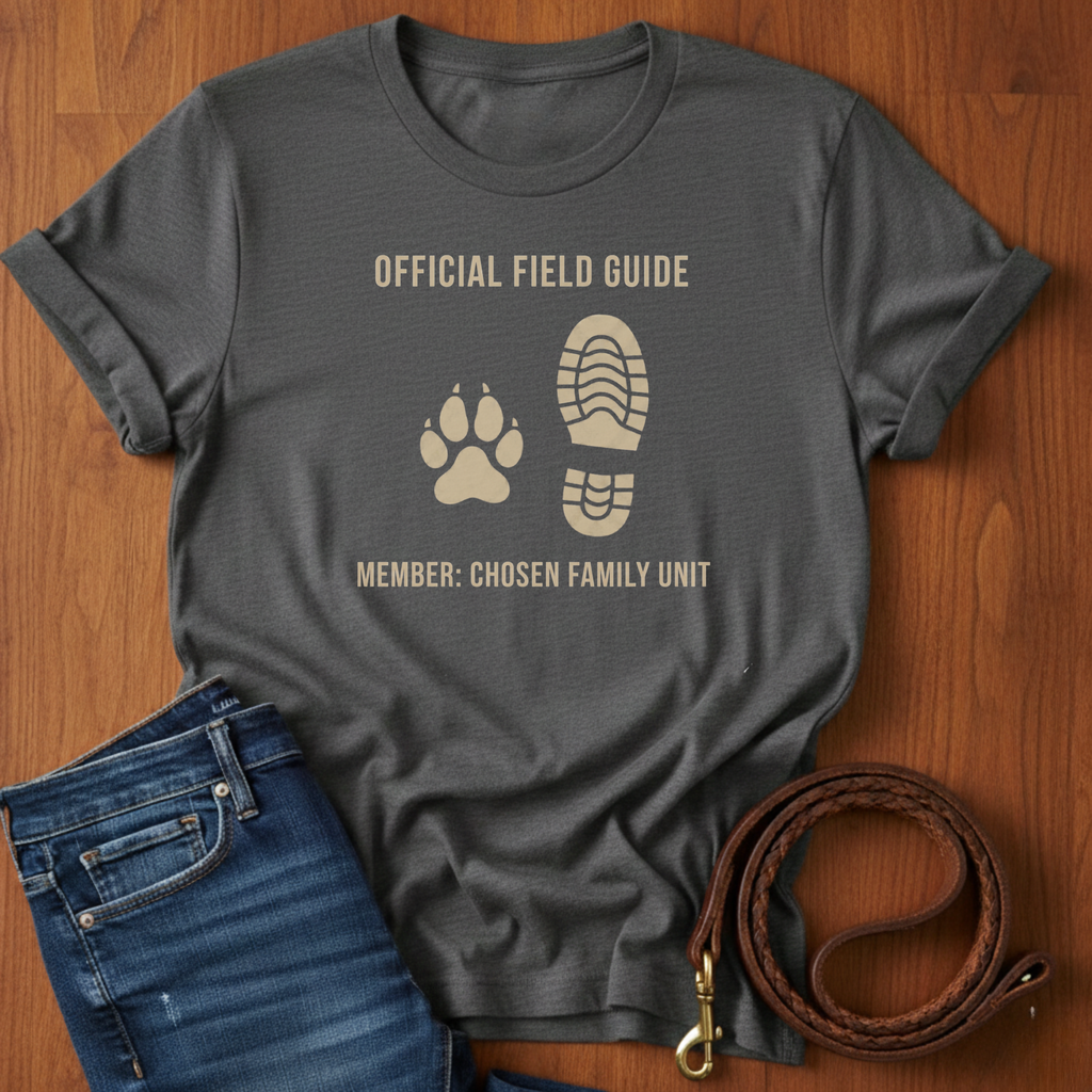 Official Field Guide Paw Print T-Shirt — dog lover t-shirt by Always My Dog